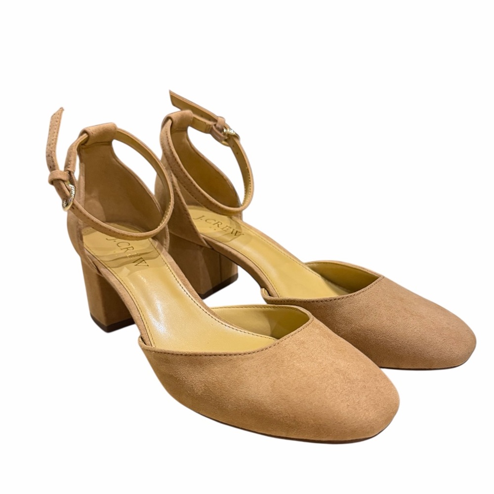 J. Crew‎ Beige Block Heel. - Picture 3 of 7